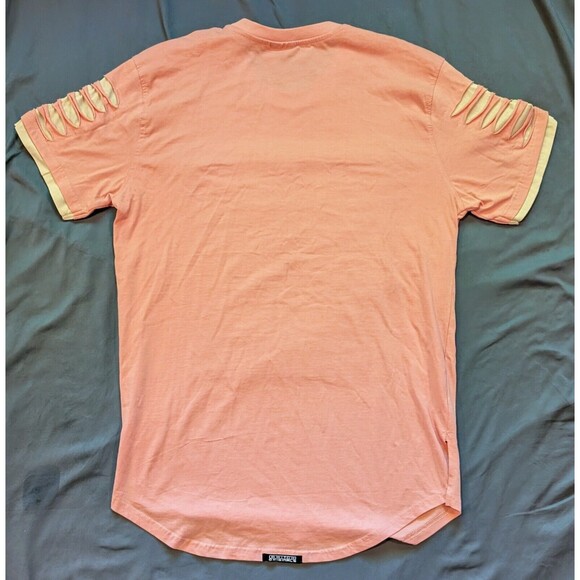 Retro Switch Remarkable Razor Cut Zippered T-Shirt Men's Size XL Pink - Picture 4 of 7